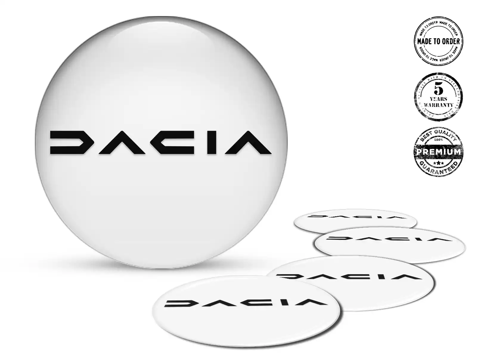 Dacia Pegatinas Bombadas Edición Calcomanías Estilo de Silicona